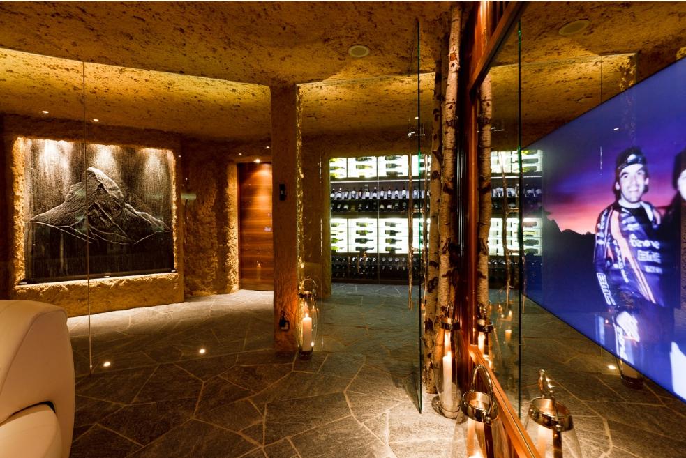 Chalet zermatt peak in zermatt, switzerland white blancmange Chalet peak zermatt