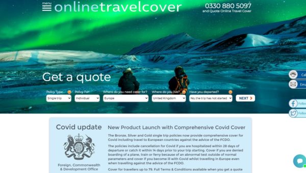 Online Travel Cover